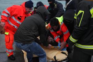 Collision between two merchant ships off Ravenna