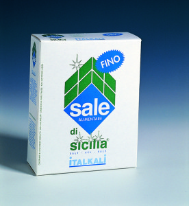 Astuccio da 1Kg Sale di Sicilia alimentare fino