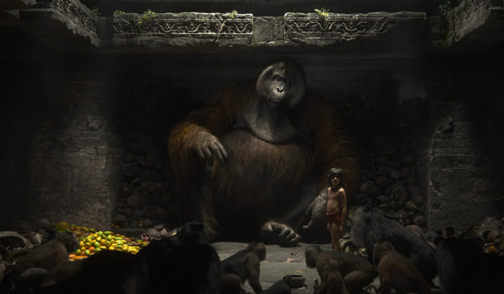 THE JUNGLE BOOK - (L-R) KING LOUIE and MOWGLI. ?2016 Disney Enterprises, Inc. All Rights Reserved.