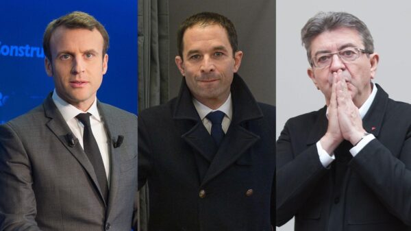 Elezioni Francia, Macron, Hamon, Mélenchon