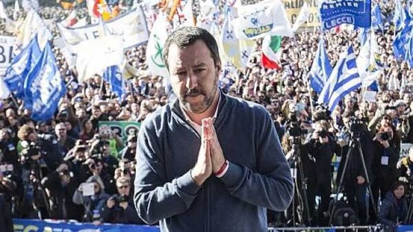 Salvini a piazza del Popolo