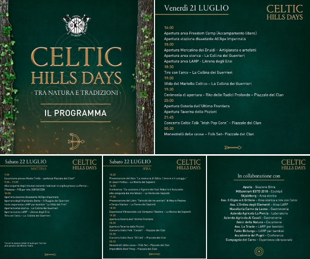 Programma Celtic Hills Days Lenola 