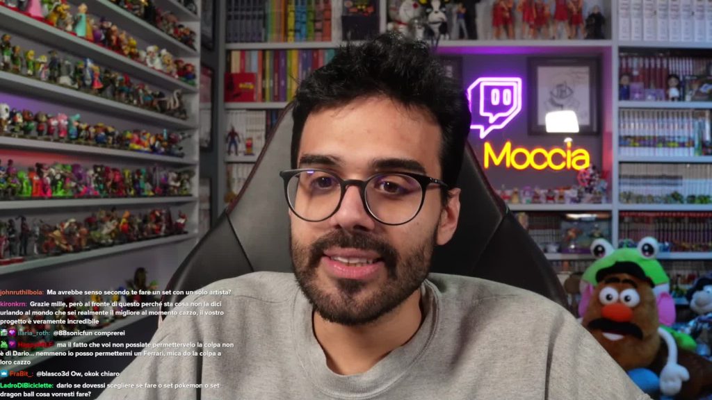 Dario Moccia in live su Twitch