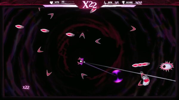 Heartbeats bullet hell screenshot